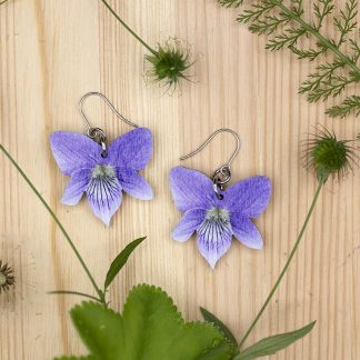 Metsäorvokki-korvakorut